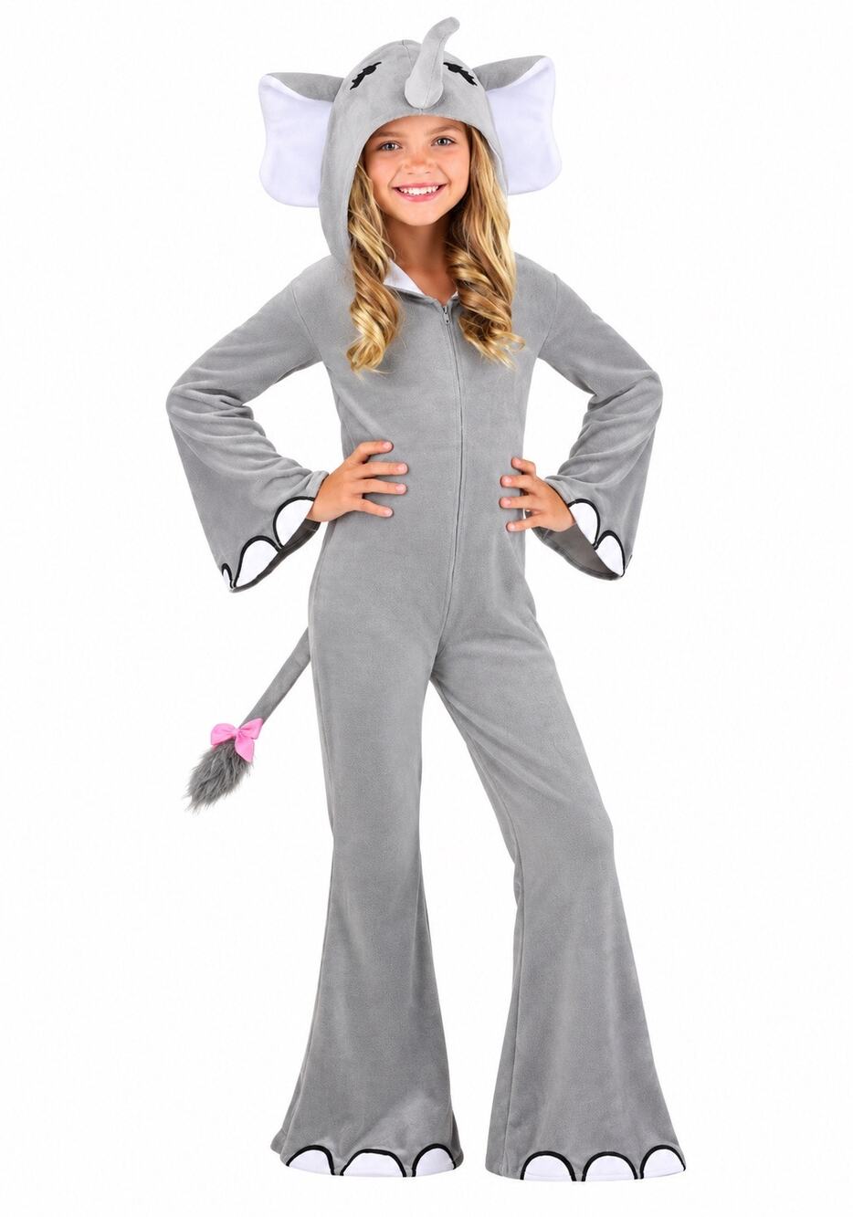 HalloweenCostumes.com Girls Wild Elephant Costume Gray Size 8-10 Halloween